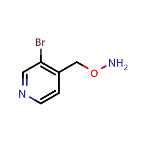 Chemical structure of O-[(3-Bromo-4-pyridyl)methyl]hydroxylamine , CAS 2150785-80-9, AChemBlock X194676