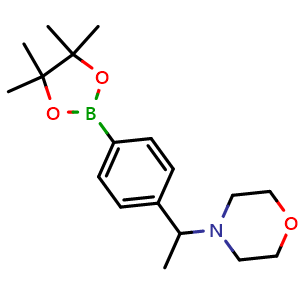 4-(1-(4-(4,4,5,5-tetramethyl-1,3,2-dioxaborolan-2-yl)phenyl)ethyl)morpholine
