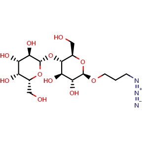 Chemical structure of LactoseProN3 , AChemBlock X194693