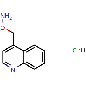 Chemical structure of O-(4-Quinolylmethyl)hydroxylamine hydrochloride , AChemBlock X194697