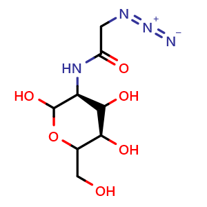 Chemical structure of GalNAz , CAS 869186-83-4, AChemBlock X194708