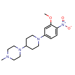 1-[1-(3-Methoxy-4-nitrophenyl)-4-piperidyl]-4-methylpiperazine