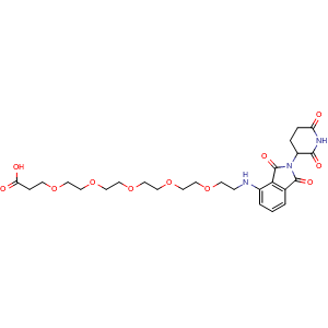 1-[[2-(2,6-Dioxo-3-piperidyl)-1,3-dioxo-4-isoindolinyl]amino]-3,6,9,12,15-pentaoxaoctadecan-18-oic acid