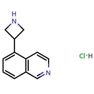 Chemical structure of 5-(3-Azetidinyl)isoquinoline hydrochloride , AChemBlock X194783