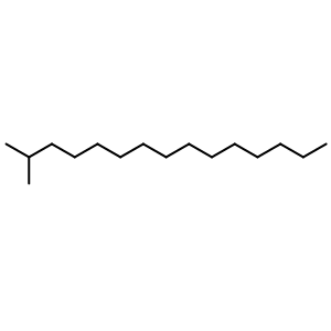 Chemical structure of 2-Methylpentadecane , CAS 60908-77-2, AChemBlock X194795