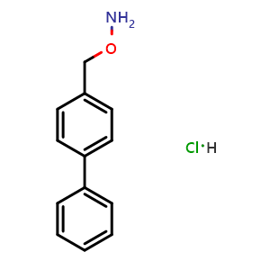 Chemical structure of O-(4-Biphenylylmethyl)hydroxylamine hydrochloride , AChemBlock X194811