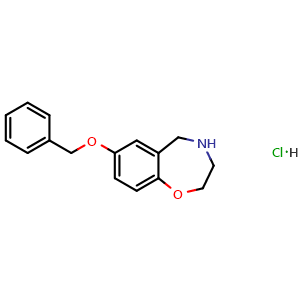 7-(Benzyloxy)-2,3,4,5-tetrahydrobenzo[f][1,4]oxazepine hydrochloride