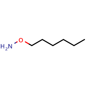 Chemical structure of O-Hexylhydroxylamine , CAS 4665-68-3, AChemBlock X194832