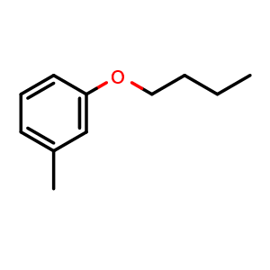 Chemical structure of 3-Butoxytoluene , CAS 51241-32-8, AChemBlock X194858