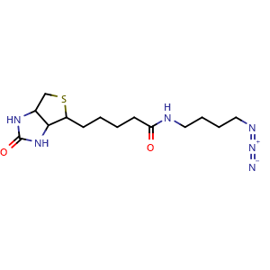 Chemical structure of N-(4-Azidobutyl)-5-(2-oxohexahydro-1H-thieno[3,4-d]imidazol-4-yl)pentanamide , AChemBlock X194893