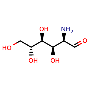 Chemical structure of D-(+)-Glucosamine , CAS 3416-24-8, AChemBlock X194909