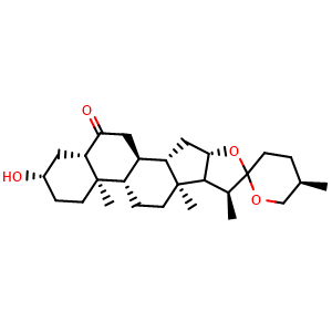 Chemical structure of Laxogenine , CAS 1177-71-5, AChemBlock X194938