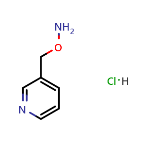 Chemical structure of O-[(3-Pyridyl)methyl]hydroxylamine hydrochloride , CAS 56715-44-7, AChemBlock X194975