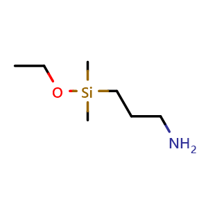 Chemical structure of 3-(Ethoxydimethylsilyl)-1-propanamine , CAS 18306-79-1, AChemBlock X195000