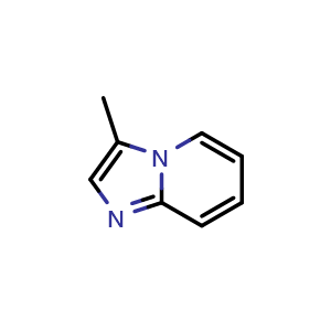 Chemical structure of 3-Methylimidazo[1,2-a]pyridine , CAS 5857-45-4, AChemBlock X195005