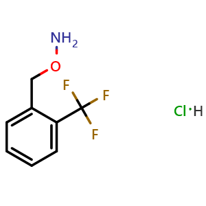 Chemical structure of O-[2-(Trifluoromethyl)benzyl]hydroxylamine hydrochloride , CAS 215599-92-1, AChemBlock X195027