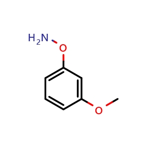 Chemical structure of O-(3-Methoxyphenyl)hydroxylamine , CAS 89232-58-6, AChemBlock X195034