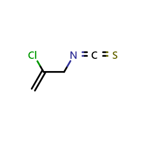 Chemical structure of 2-Chloro-3-isothiocyanato-1-propene , CAS 14214-31-4, AChemBlock X195036