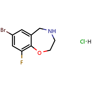 7-Bromo-9-fluoro-2,3,4,5-tetrahydrobenzo[f][1,4]oxazepine hydrochloride