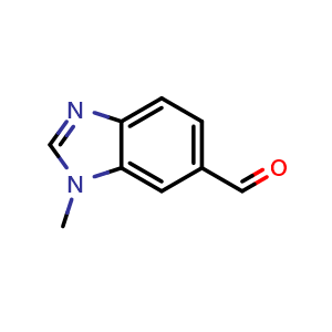 Chemical structure of 1-Methylbenzimidazole-6-carbaldehyde , CAS 181867-19-6, AChemBlock X195064