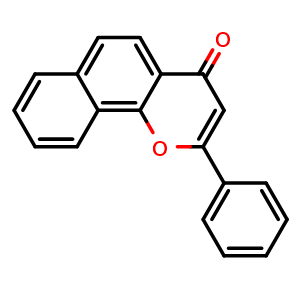 Chemical structure of alpha-Naphthoflavone , CAS 604-59-1, AChemBlock X195073