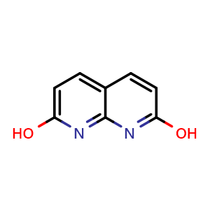 Chemical structure of 1,8-Naphthyridine-2,7-diol , CAS 49655-93-8, AChemBlock X195105
