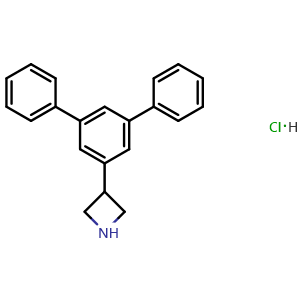 Chemical structure of 3-([1,1':3',1''-Terphenyl]-5'-yl)azetidine hydrochloride , AChemBlock X195116