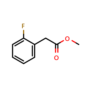 Chemical structure of Methyl 2-Fluorophenylacetate , CAS 57486-67-6, AChemBlock X195121