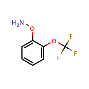 Chemical structure of O-[2-(Trifluoromethoxy)phenyl]hydroxylamine , CAS 1864226-48-1, AChemBlock X195139