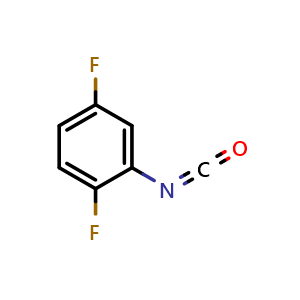 Chemical structure of 2,5-Difluorophenyl Isocyanate , CAS 39718-32-6, AChemBlock X195152