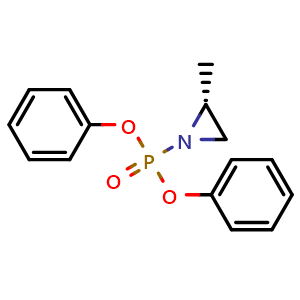 Chemical structure of Diphenyl (R)-(2-Methylaziridin-1-yl)phosphonate , CAS 2097671-93-5, AChemBlock X195159