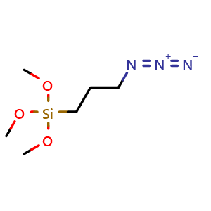 Chemical structure of (3-Azidopropyl)trimethoxysilane , CAS 76788-88-0, AChemBlock X195201
