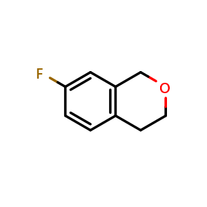 Chemical structure of 7-Fluoroisochroman , CAS 50396-64-0, AChemBlock X195202