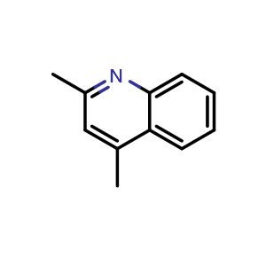 Chemical structure of 2,4-Dimethylquinoline , CAS 1198-37-4, AChemBlock X195216
