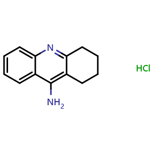 Chemical structure of Tacrine (hydrochloride) , CAS 1684-40-8, AChemBlock X195247