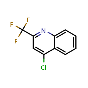 Chemical structure of 4-Chloro-2-trifluoromethylquinoline , CAS 1701-24-2, AChemBlock X195249
