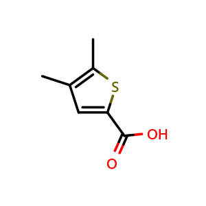 Chemical structure of 4,5-Dimethylthiophene-2-carboxylic acid , CAS 40808-24-0, AChemBlock X195308