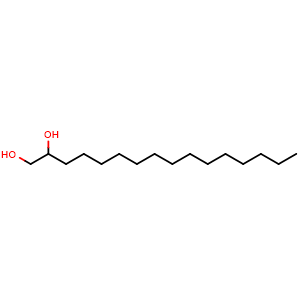 Chemical structure of Hexadecane-1,2-diol , CAS 6920-24-7, AChemBlock X195358