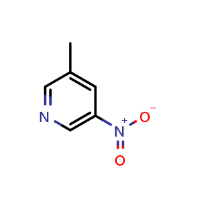 Chemical structure of 3-Methyl-5-nitropyridine , CAS 6960-20-9, AChemBlock X195361