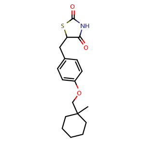Chemical structure of Ciglitazone , CAS 74772-77-3, AChemBlock X195371