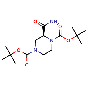 (S)-di-tert-butyl 2-carbamoylpiperazine-1,4-dicarboxylate