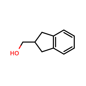 Chemical structure of 2-Hydroxymethylindane , CAS 5445-45-4, AChemBlock X195405