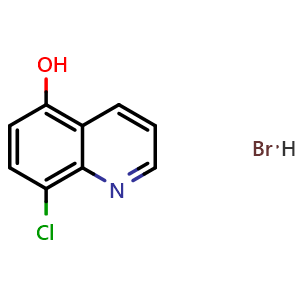 Chemical structure of 8-Chloroquinolin-5-ol hydrobromide , CAS 16026-85-0, AChemBlock X195415