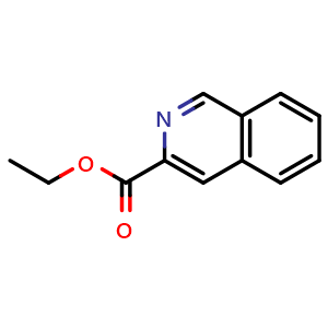 Chemical structure of Ethyl 3-isoquinolinecarboxylate , CAS 50458-79-2, AChemBlock X195425