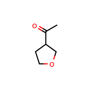 Chemical structure of 1-(Oxolan-3-yl)ethan-1-one , CAS 114932-86-4, AChemBlock X195431