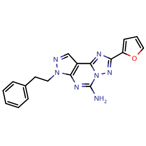 Chemical structure of SCH 58261 , CAS 160098-96-4, AChemBlock X195443