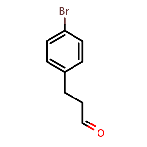 Chemical structure of 3-(4-bromophenyl)propanal , CAS 80793-25-5, AChemBlock X195449