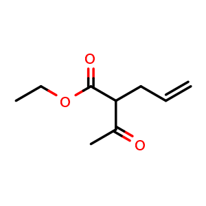 Chemical structure of Ethyl 2-acetylpent-4-enoate , CAS 610-89-9, AChemBlock X195464