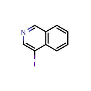 Chemical structure of 4-Iodoisoquinoline , CAS 55270-33-2, AChemBlock X195496