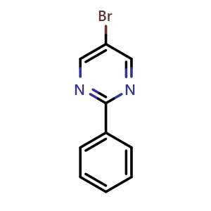 Chemical structure of 5-Bromo-2-phenylpyrimidine , CAS 38696-20-7, AChemBlock X195532